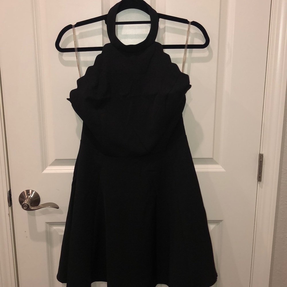 Black Dress with an Open Back
